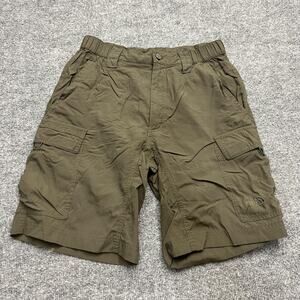 The North Face Shorts Mens Small Nylon Cargo Hiking Stow Pocket Olive Green
